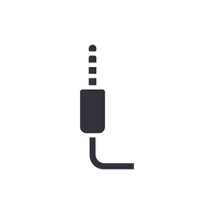 Minimalistic Audio Jack Illustration For Sound Connection And Device Compatibility