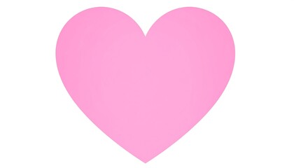 Simple pink heart shape