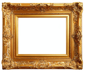 Ornate Gold Picture Frame with Intricate Detail