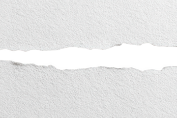 White Textured Background With Black Horizontal Tear