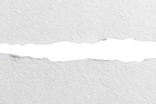 White Textured Background With Black Horizontal Tear