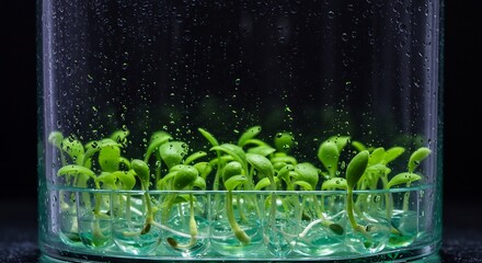 輝く生命、力強く芽吹く植物の神秘