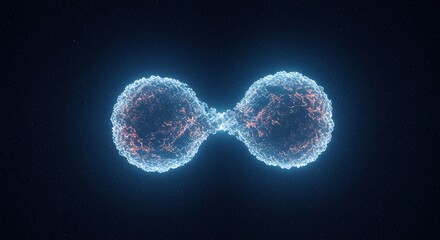 細胞分裂の神秘的な瞬間、生命の輝きを捉えた映像