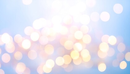 Fototapeta premium Soft, light bokeh on a pale blue background