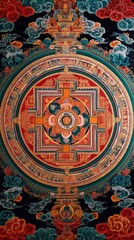 Intricate mandala design showcasing vibrant colors