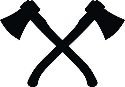 black crossed axes clip art preview