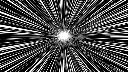 Obraz premium Cosmic Warp Drive Lightspeed Concept