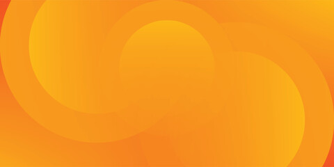 Abstract orange background with circles. Vector illustration