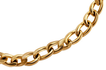 Obraz premium Gold Rolo necklace chain design showcased in isolated minimalistic style with clean backdrop, emphasizing craftsmanship and elegance