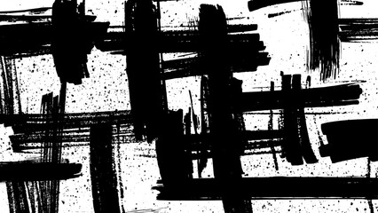 Fototapeta premium 抽象的なクロスストロークとスプラッターのアート背景 