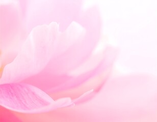 Fototapeta premium Soft pink peony petals close-up