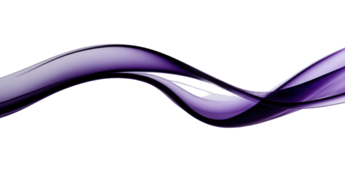 Abstract Purple Wave Design on Black Background