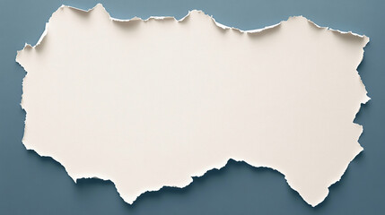 Minimalist Torn Paper Background with Blank Space