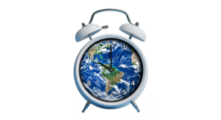 Earth clock Time ticking on our planet