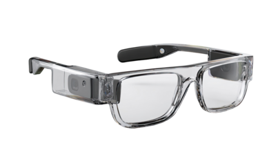 Clear eyeglasses with embedded technology