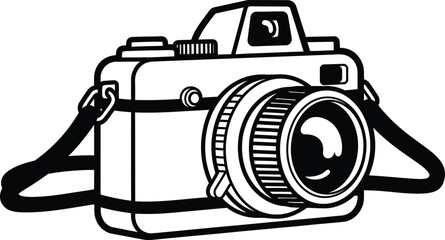 the camera with a film