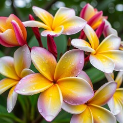 Obraz premium frangipani plumeria flower
