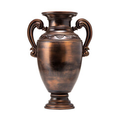 Antique Bronze Vase with Ornate Handles Elegant Home Decor