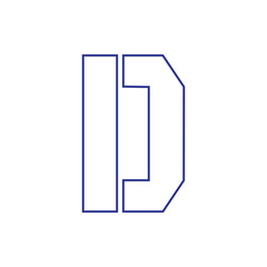vector font letter d