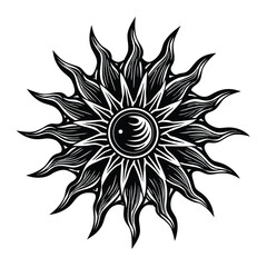 Download black and white sunburst vector graphic design element for free commercial use and projects