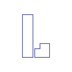 vector font letter l