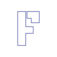 vector font letter f