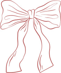 Vintage Style Bow With Flat Tails And Soft Ribbons