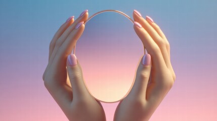 Abstract representation of self esteem and inner confidence building process
