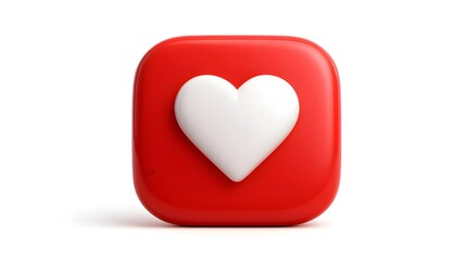 3D Social Media Like Icon - Digital Engagement - Symbol for social media and marketing