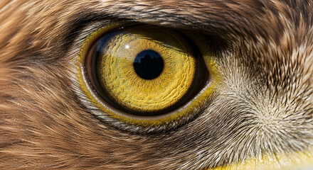 close up of an eagle eye