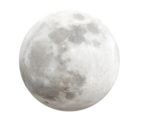 Obraz premium Full Moon on a Transparent Background