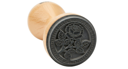 Wooden Rose Cookie Stamp Baking Decoration Tool