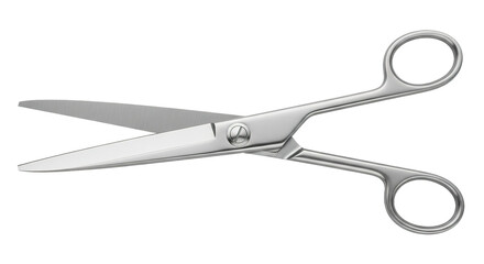 Fototapeta premium Sharp Stainless Steel Scissors Isolated White Background