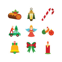 Christmas Icons Bundle: Trees, Wreaths, Reindeer, Hats & More