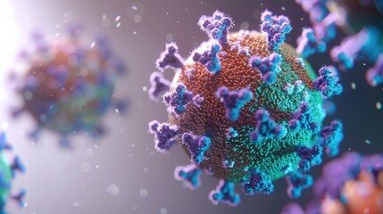 Fototapeta premium Rabies Virus and Animal Bites: Understanding Viral Transmission, Post-Exposure Prophylaxis, and High-Risk Animal Interactions – Essential Visual Resources for Public Health Campaigns, Veterinary Clini