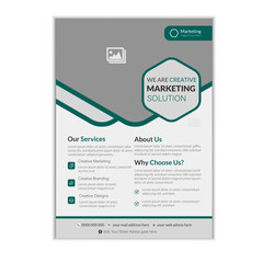 Template vector design for Brochure, AnnualReport, Magazine, Poster, Corporate Presentation, Portfolio, Flyer, infographic, layout modern with color size A4, Front and back, Easy to use.