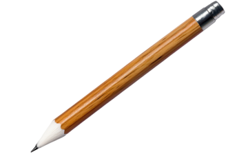 Natural wood pencil with white eraser displayed on a light background, showcasing its simple design and practical use for writing and drawing tasks