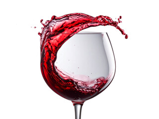 red wine pouring into glass