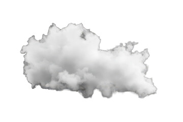 White smoke isolated on a transparent background creating a soft, airy visual effect for various creative projects and designs