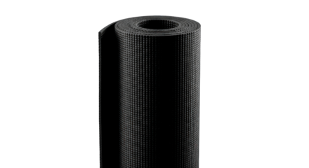 Elegance in monochrome: Textured black yoga mat for fitness and flexibility sessions