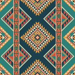 Native tribal geometric ethnic seamless pattern vector background designed for cultural artwork abstract wallpaper digital textile inspiration and decorative boho folk style surface design.