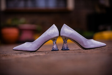 Bride Bridal Wedding Shoes Fancy Ladies Women High Heels Wedge Canvas Boutique Converse