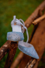 Bride Bridal Wedding Shoes Fancy Ladies Women High Heels Wedge Canvas Boutique Converse