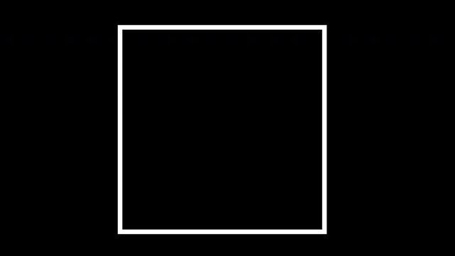 Rechteck Viereck Quadrat Linie dicker werden mit Alphakanal Animation Motion Graphic Kontur