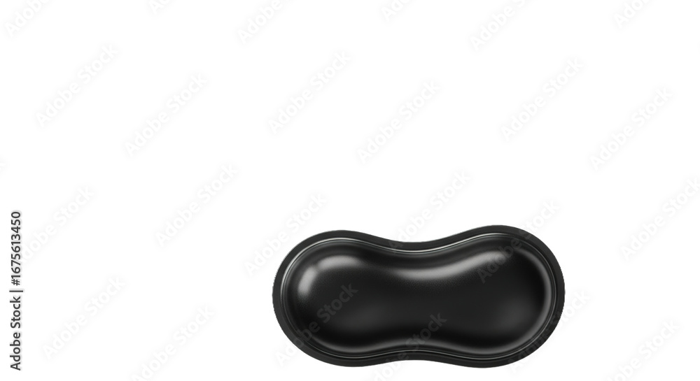 Poster abstract black blob smooth surface design element