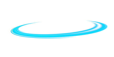 Futuristic Blue Neon Light with Glowing Swirls, Energy Beams, and Sparkling Star Effects.