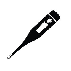 Fototapeta premium Vector illustration of digital thermometer for measuring body temperature