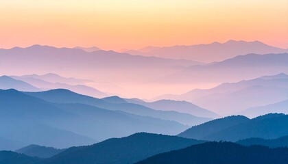 淡いオレンジからピンクへの美しいグラデーションの日の出の空