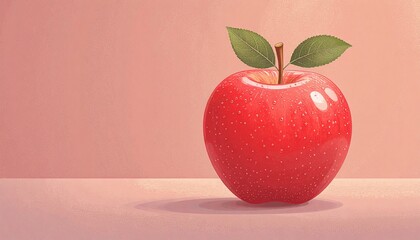 葉のついたりんごの背景テクスチャ