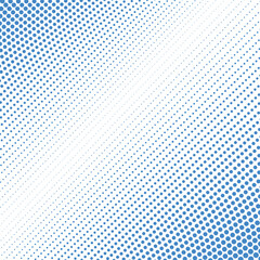 Blue polkadot halftone abstract background vector image design with dotted pattern